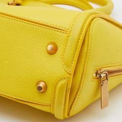 Pre Owned Alexander McQueen Yellow Leather Medium Heroine Satchel
