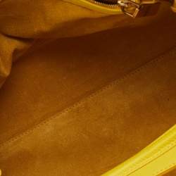 Pre Owned Alexander McQueen Yellow Leather Medium Heroine Satchel