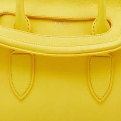 Pre Owned Alexander McQueen Yellow Leather Medium Heroine Satchel