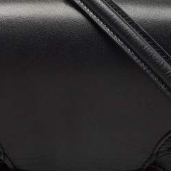 Pre Owned Alexander McQueen Black Leather Heroine Chain Shoulder Bag