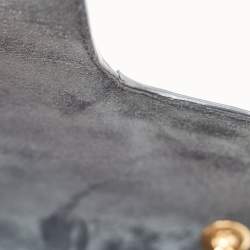 Pre Owned Alexander McQueen Black Leather Heroine Chain Shoulder Bag