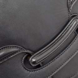Pre Owned Alexander McQueen Black Leather Heroine Chain Shoulder Bag