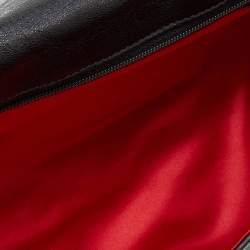 Pre Owned Alexander McQueen Black Leather Faithful Glove Clutch