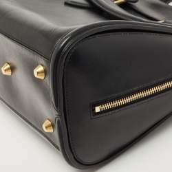 Alexander McQueen Black Leather Medium Heroine Tote