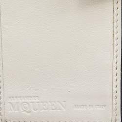 Alexander McQueen Black Leather Studded Skull French Wallet