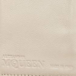 Alexander McQueen Grey Leather Skull Continental Wallet