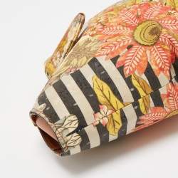 Pre Owned Alexander McQueen Multicolor Printed Fabric De Manta Clutch