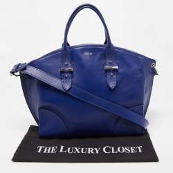 Pre Owned Alexander McQueen Ultramarine Leather Legend Satchel
