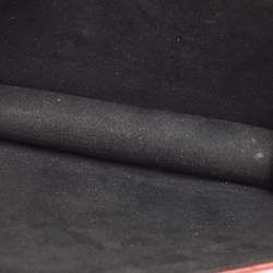 Pre Owned Alexander McQueen Burgundy Leather Jeweled Shoulder Bag