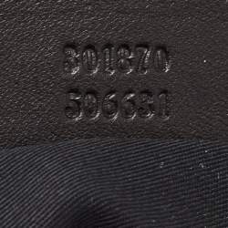 Pre Owned Alexander McQueen Black/Green Printed Satin and Leather De Manta Clutch