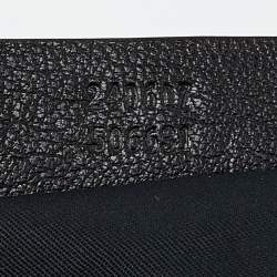 Pre Owned Alexander McQueen Black/Brown Leopard Print Canvas and Leather Medium De Manta Clutch