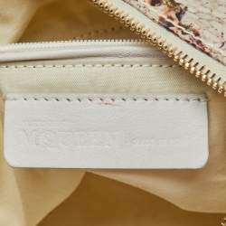 Pre Owned Alexander McQueen Multicolor Printed Fabric and Leather De Manta Clutch