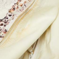 Pre Owned Alexander McQueen Multicolor Printed Fabric and Leather De Manta Clutch