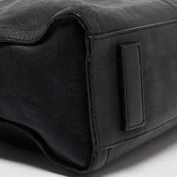 Pre Owned Alexander McQueen Black Leather De Manta Tote