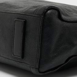 Pre Owned Alexander McQueen Black Leather De Manta Tote