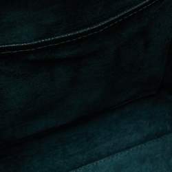 Pre Owned Alexander McQueen Emerald Green Leather Mini Heroine Bag