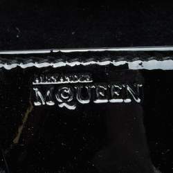 Alexander McQueen Black Patent Leather Mini Heroine Satchel