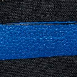 Alexander McQueen Blue Leather Skull Padlock Tote