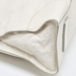 Pre Owned Alexander McQueen Off White Leather Large De Manta Tote 