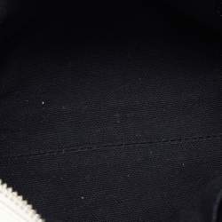 Alexander McQueen Black/White Studded Leather Mini Skull Padlock Zip Tote