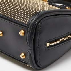 Alexander McQueen Black Studded Leather Mini Heroine Satchel