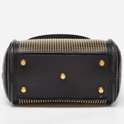 Alexander McQueen Black Studded Leather Mini Heroine Satchel