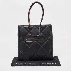 Alexander McQueen Black Quilted Leather The Tall Story Tote