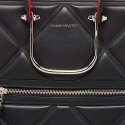 Alexander McQueen Black Quilted Leather The Tall Story Tote