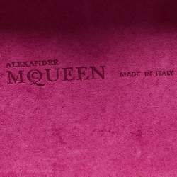 Alexander McQueen Pink Metal Skull Box Clutch