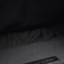 Pre Owned Alexander McQueen Black Leather Medium Studded De Manta Clutch