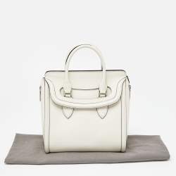 Alexander McQueen Off White Leather Medium Heroine Tote