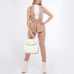 Alexander McQueen Off White Leather Medium Heroine Tote