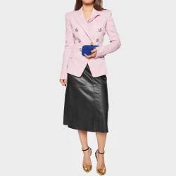 مملوكة مسبقًا Alexander McQueen Blue Floral Lace Skull Box Clutch