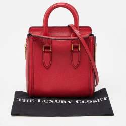 Alexander McQueen Red Leather Mini Heroine Bag