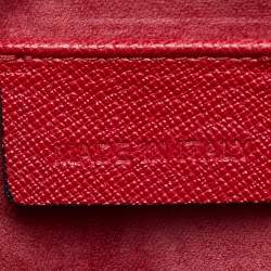 Alexander McQueen Red Leather Mini Heroine Bag