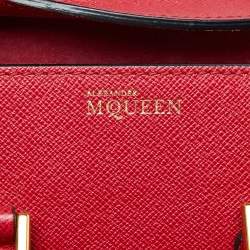 Alexander McQueen Red Leather Mini Heroine Bag