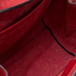 Alexander McQueen Red Leather Mini Heroine Bag