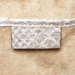 مملوكة مسبقًا Alexander McQueen Metallic Python Heroine Chain Shoulder Bag