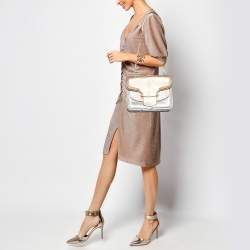 مملوكة مسبقًا Alexander McQueen Metallic Python Heroine Chain Shoulder Bag