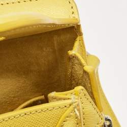 Alexander McQueen Yellow Leather Small Heroine Satchel