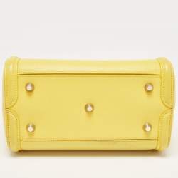 Alexander McQueen Yellow Leather Small Heroine Satchel