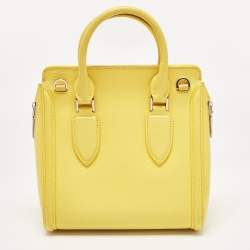 Alexander McQueen Yellow Leather Small Heroine Satchel