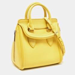 Alexander McQueen Yellow Leather Small Heroine Satchel