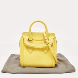 Alexander McQueen Yellow Leather Small Heroine Satchel