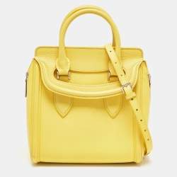 Alexander McQueen Yellow Leather Small Heroine Satchel