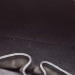 Alexander McQueen Black Croc Embossed Leather Heroine Bag