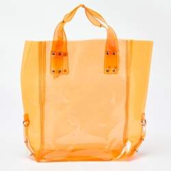 Alexander McQueen Orange PVC Tote