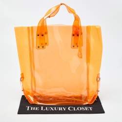 Alexander McQueen Orange PVC Tote