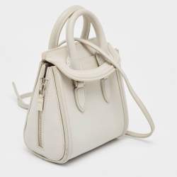 Alexander McQueen Grey Leather Mini Heroine Bag