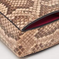 Alexander McQueen Beige Python Box Crossbody Bag